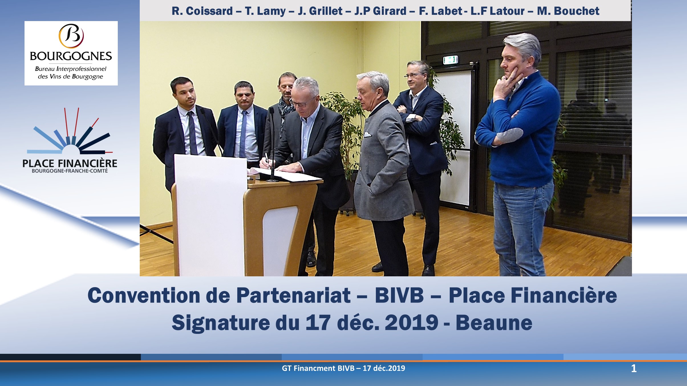 Convention BIVB - Place Financière